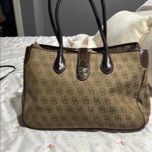 Dooney & Bourke Brown Monogram Tote Bag